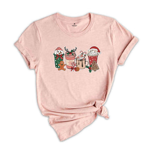 Christmas Latte Shirt, Cute Snowman Shirt, Coffee Lover Shirt, Caffeine Shirt, Xmas Coffee Shirt, Funny Christmas Tee, Christmas Reunion