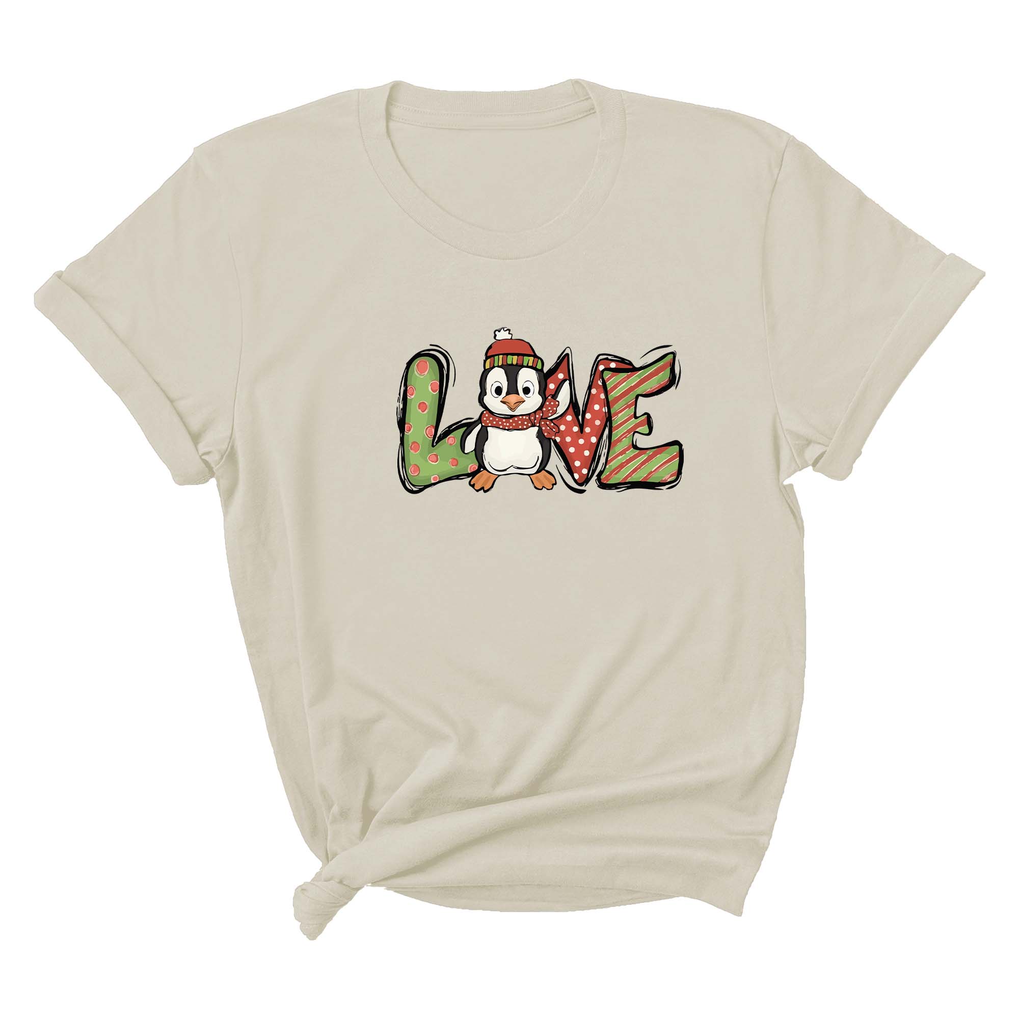 Christmas Love Penguin Shirt, Cute Christmas Tee, Christmas Gift, Cute Penguin T-Shirt, Christmas Penguin Tee, Happy New Year Shirt