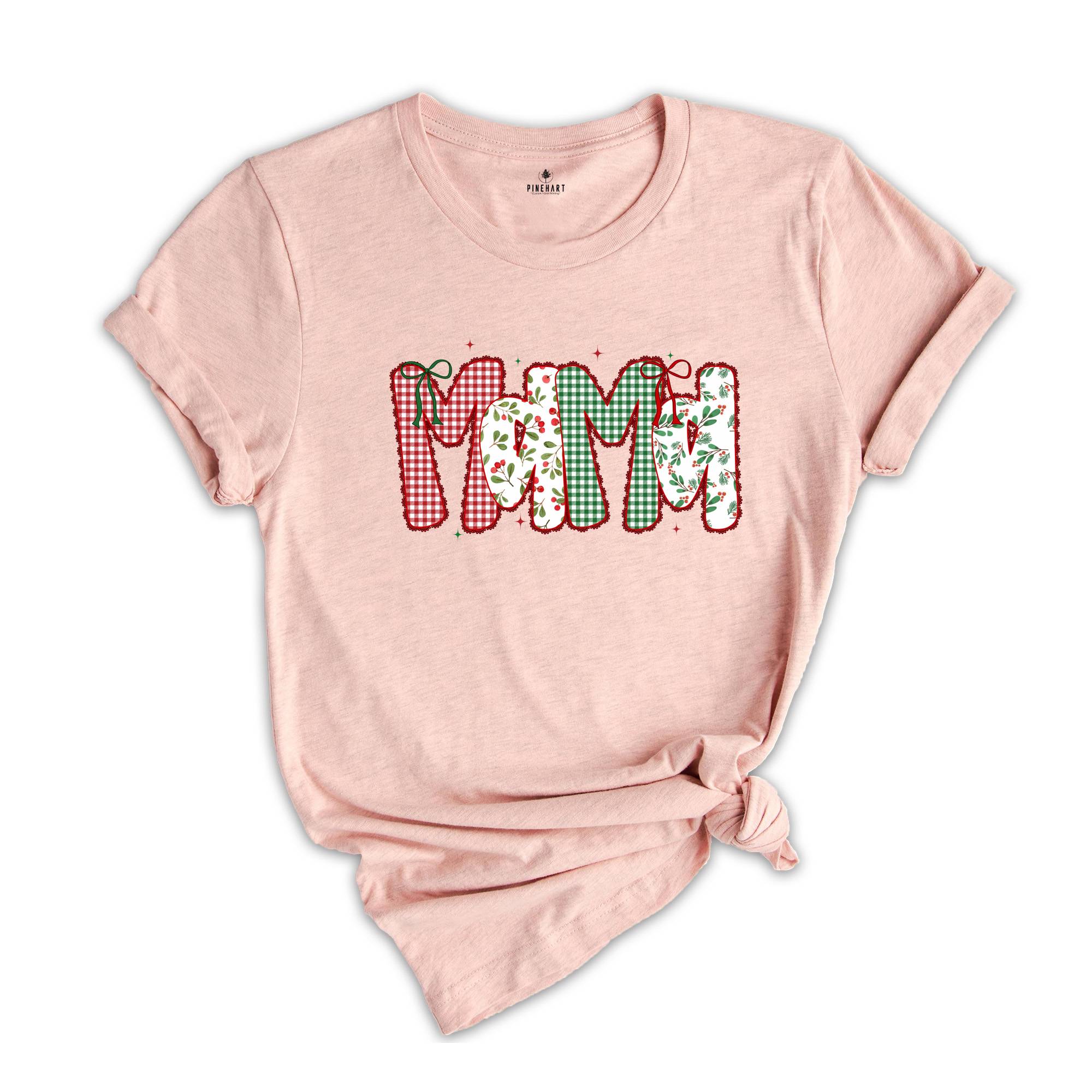 Christmas Mama Shirt, Mama Claus Shirts, Christmas Mama Reveal Gift, Mama Grammy Shirt, Mama Tee Shirt, Mama Announcement