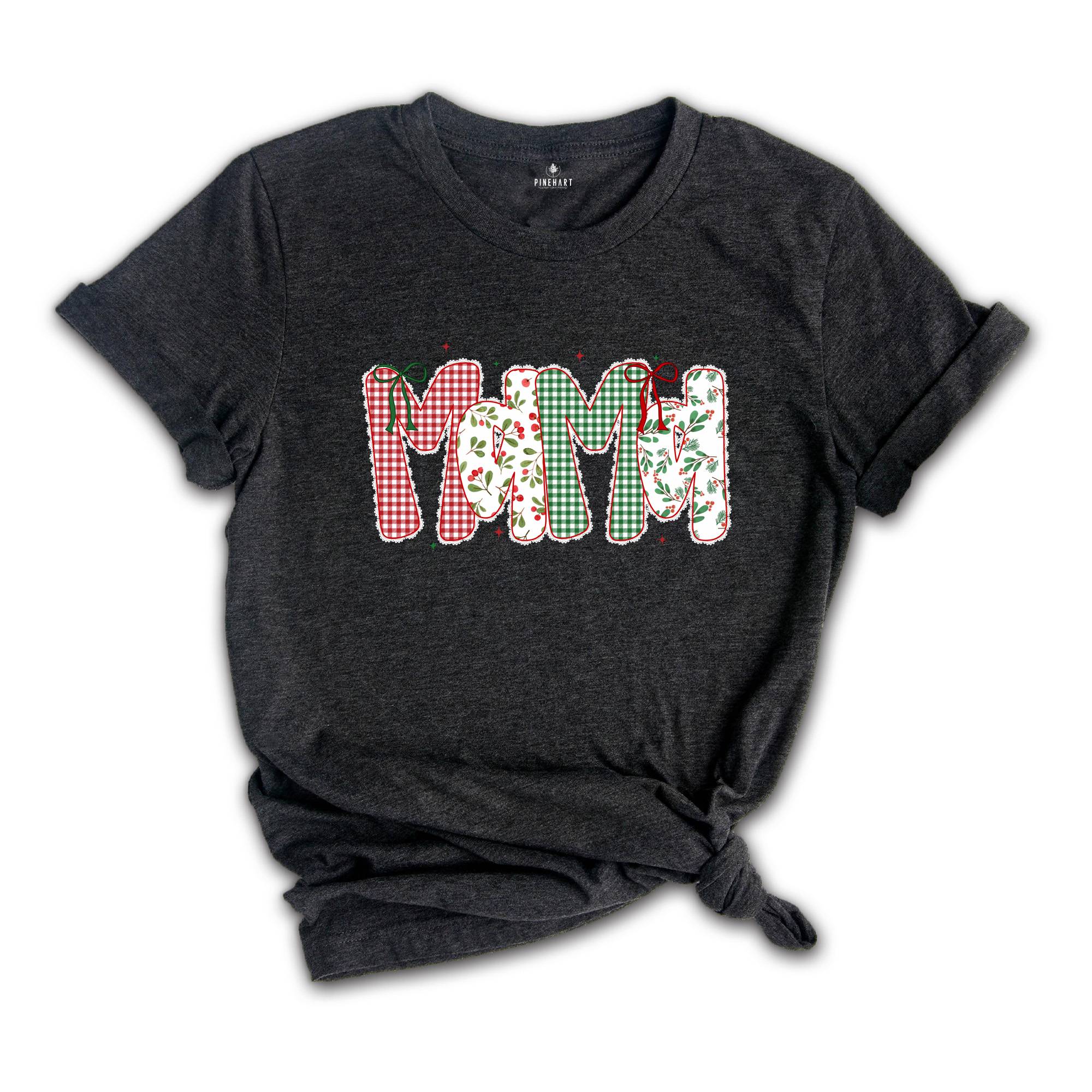 Christmas Mama Shirt, Mama Claus Shirts, Christmas Mama Reveal Gift, Mama Grammy Shirt, Mama Tee Shirt, Mama Announcement