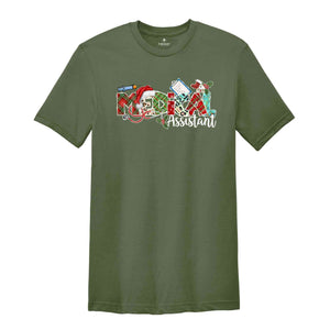 Christmas Medical Assistant Shirt, Christmas Gift, Christmas Tee, Medical Office Team Shirt, Hospital Worker Tee