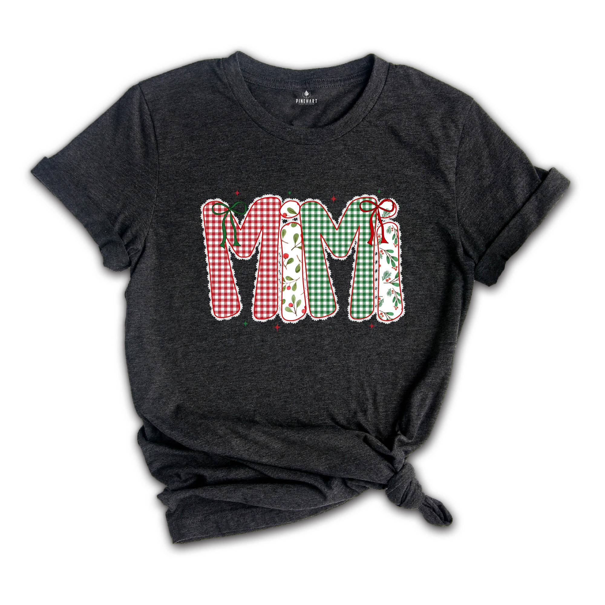 Christmas Mimi Shirt, Mimi Claus Shirts, Christmas Mimi Reveal Gift, Mimi Grammy Shirt, Mimi Tee Shirt, Mimi Announcement