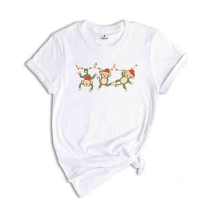 Christmas Monkey Shirt, Funny Monkey Gift, Christmas Animal Shirt, Animal Lover Tee, Nature Lover Shirt