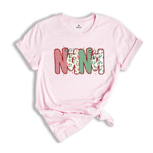 Christmas Nana Shirt, Nana Claus Shirts, Christmas Nana Reveal Gift, Nana Grammy Shirt, Nana Tee Shirt, Nana Announcement