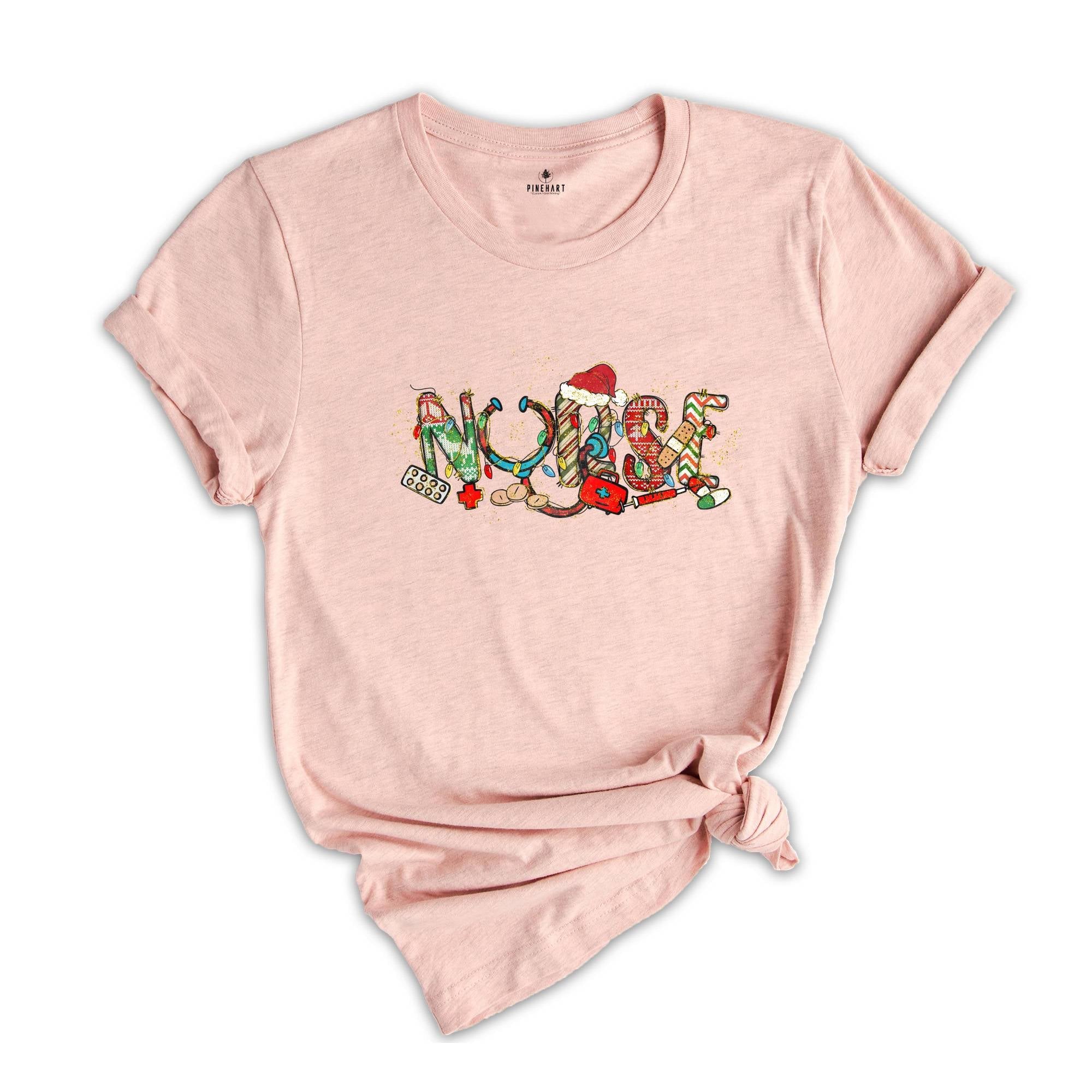 Christmas Nurse Shirt, Nurse Crew Shirt, Gift For Nurse, Nursing T-Shirt, Nurse Graduate Outfit, Xmas Nurse Gift