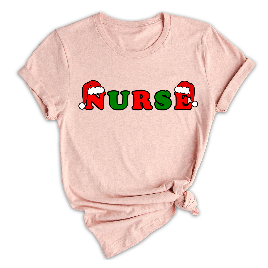 Christmas Nurse Shirt, Nurse Life Shirt, Gift For Nurse, Nursing Student Shirt, Nurse Sweatshirt, Christmas Hat Letters
