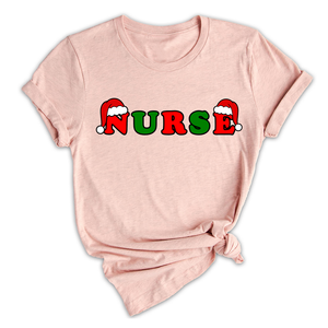 Christmas Nurse Shirt, Nurse Life Shirt, Gift For Nurse, Nursing Student Shirt, Nurse Sweatshirt, Christmas Hat Letters