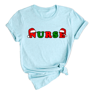 Christmas Nurse Shirt, Nurse Life Shirt, Gift For Nurse, Nursing Student Shirt, Nurse Sweatshirt, Christmas Hat Letters