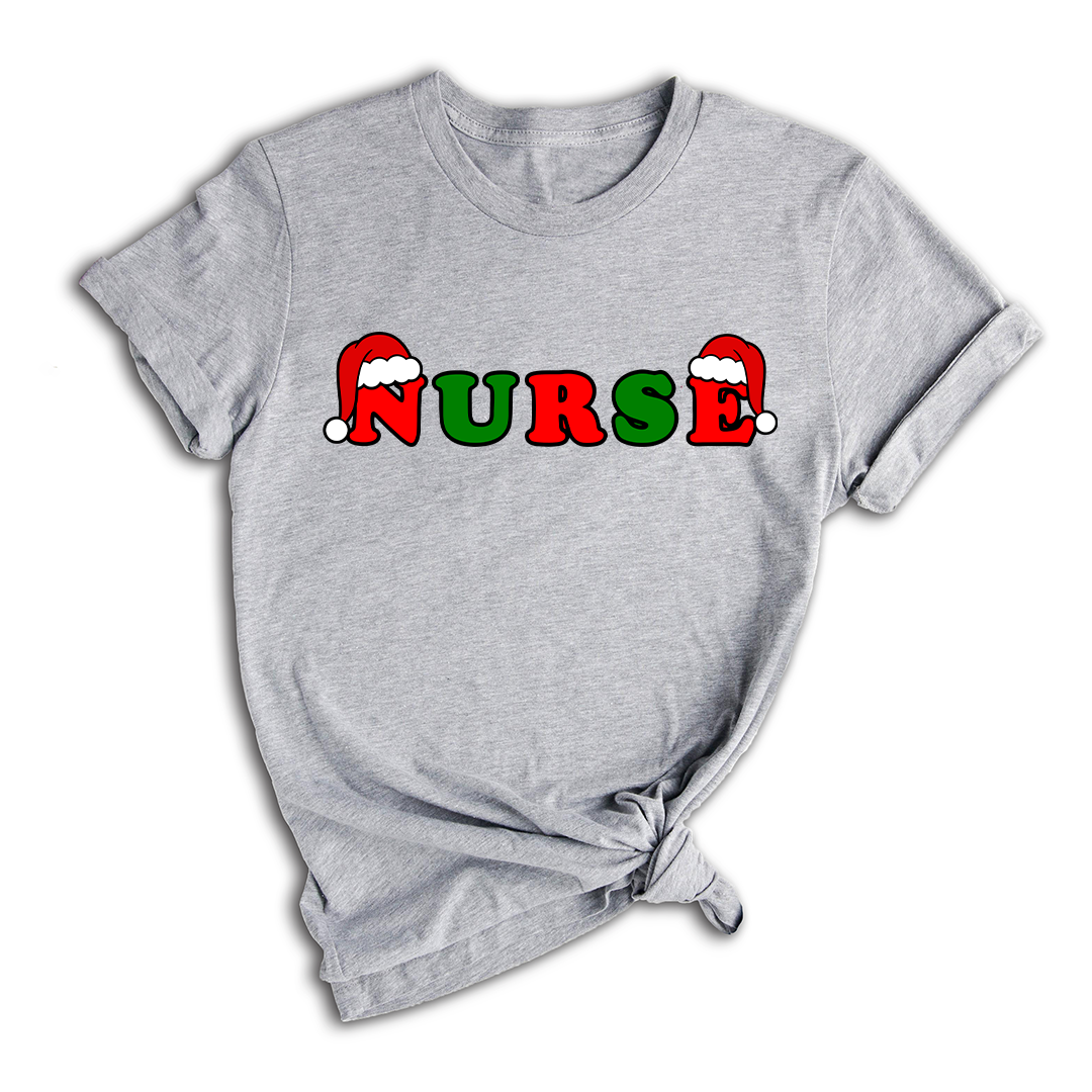 Christmas Nurse Shirt, Nurse Life Shirt, Gift For Nurse, Nursing Student Shirt, Nurse Sweatshirt, Christmas Hat Letters