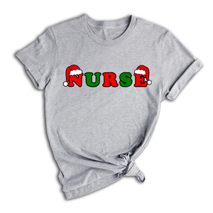 Christmas Nurse Shirt, Nurse Life Shirt, Gift For Nurse, Nursing Student Shirt, Nurse Sweatshirt, Christmas Hat Letters