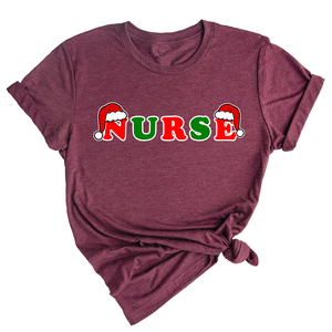 Christmas Nurse Shirt, Nurse Life Shirt, Gift For Nurse, Nursing Student Shirt, Nurse Sweatshirt, Christmas Hat Letters