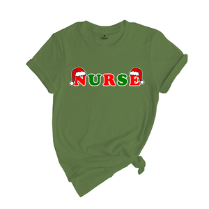 Christmas Nurse Shirt, Nurse Life Shirt, Gift For Nurse, Nursing Student Shirt, Nurse Sweatshirt, Christmas Hat Letters