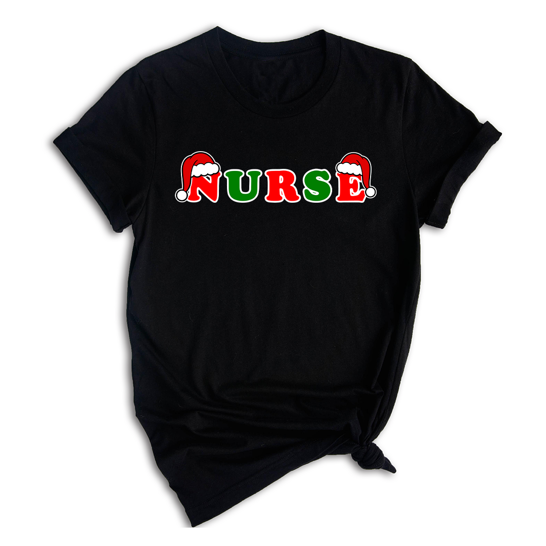 Christmas Nurse Shirt, Nurse Life Shirt, Gift For Nurse, Nursing Student Shirt, Nurse Sweatshirt, Christmas Hat Letters