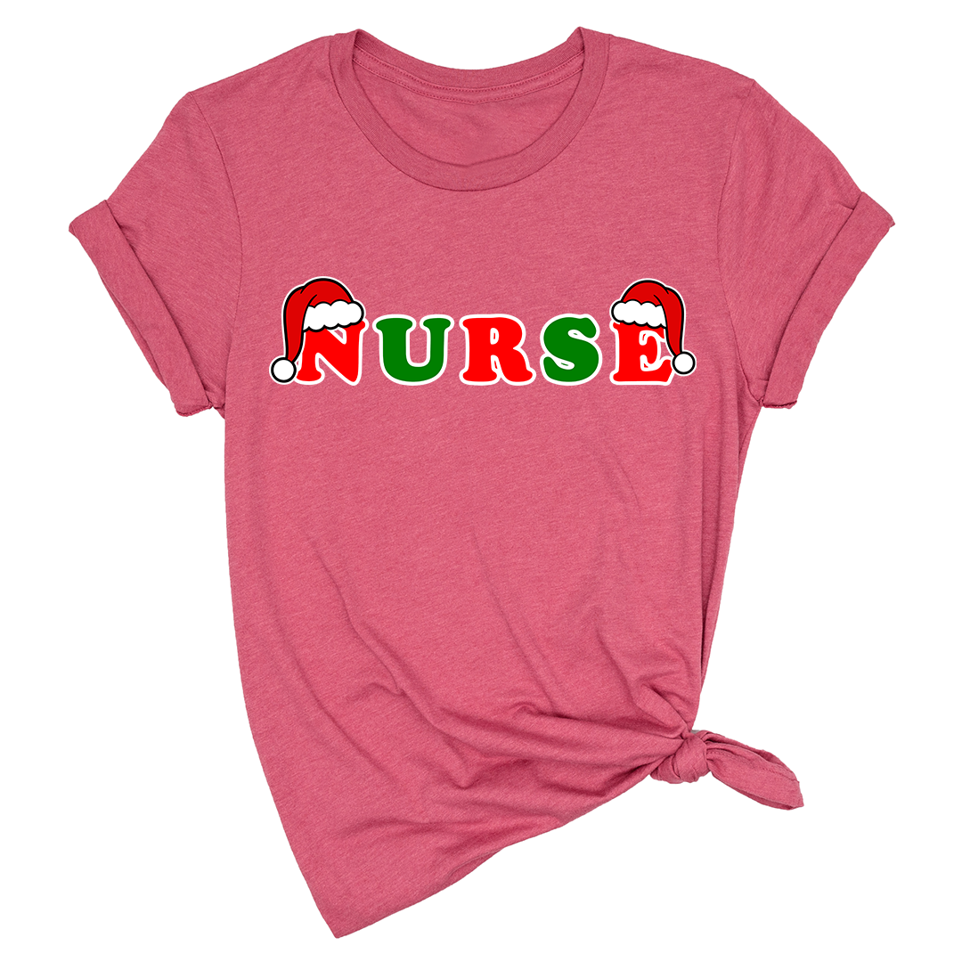 Christmas Nurse Shirt, Nurse Life Shirt, Gift For Nurse, Nursing Student Shirt, Nurse Sweatshirt, Christmas Hat Letters