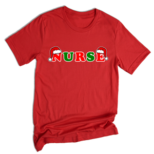 Christmas Nurse Shirt, Nurse Life Shirt, Gift For Nurse, Nursing Student Shirt, Nurse Sweatshirt, Christmas Hat Letters