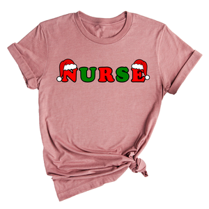 Christmas Nurse Shirt, Nurse Life Shirt, Gift For Nurse, Nursing Student Shirt, Nurse Sweatshirt, Christmas Hat Letters