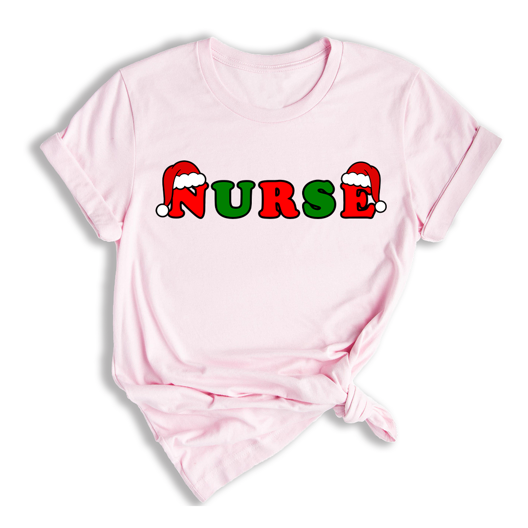 Christmas Nurse Shirt, Nurse Life Shirt, Gift For Nurse, Nursing Student Shirt, Nurse Sweatshirt, Christmas Hat Letters