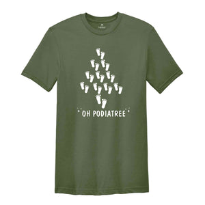 Christmas Oh Podiatree T-Shirt, Funny Xmas Podiatry Doctor Gift, Xmas Orthopedics Shirt, Christmas Costume, Christmas Sweatshirt