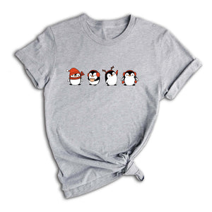 Christmas Penguin Shirt, Cute Penguin T-Shirt, Xmas Penguin Shirt, Santa Penguin Shirt, Penguin Lover Shirt, Penguin Apparel
