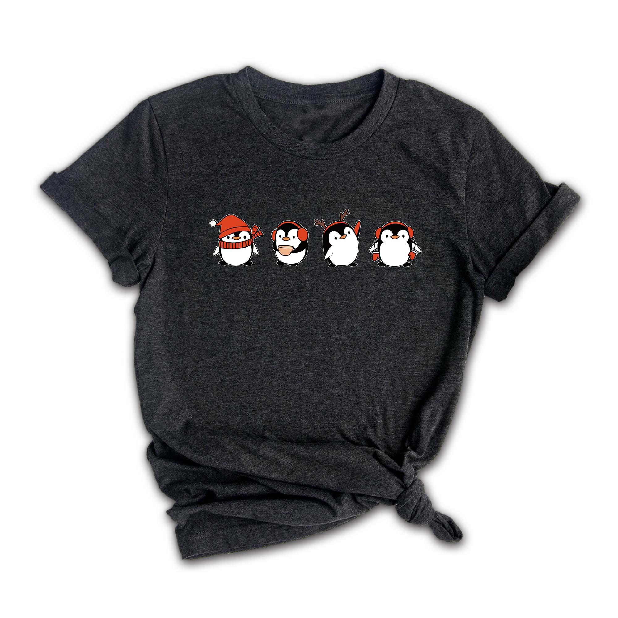 Christmas Penguin Shirt, Cute Penguin T-Shirt, Xmas Penguin Shirt, Santa Penguin Shirt, Penguin Lover Shirt, Penguin Apparel