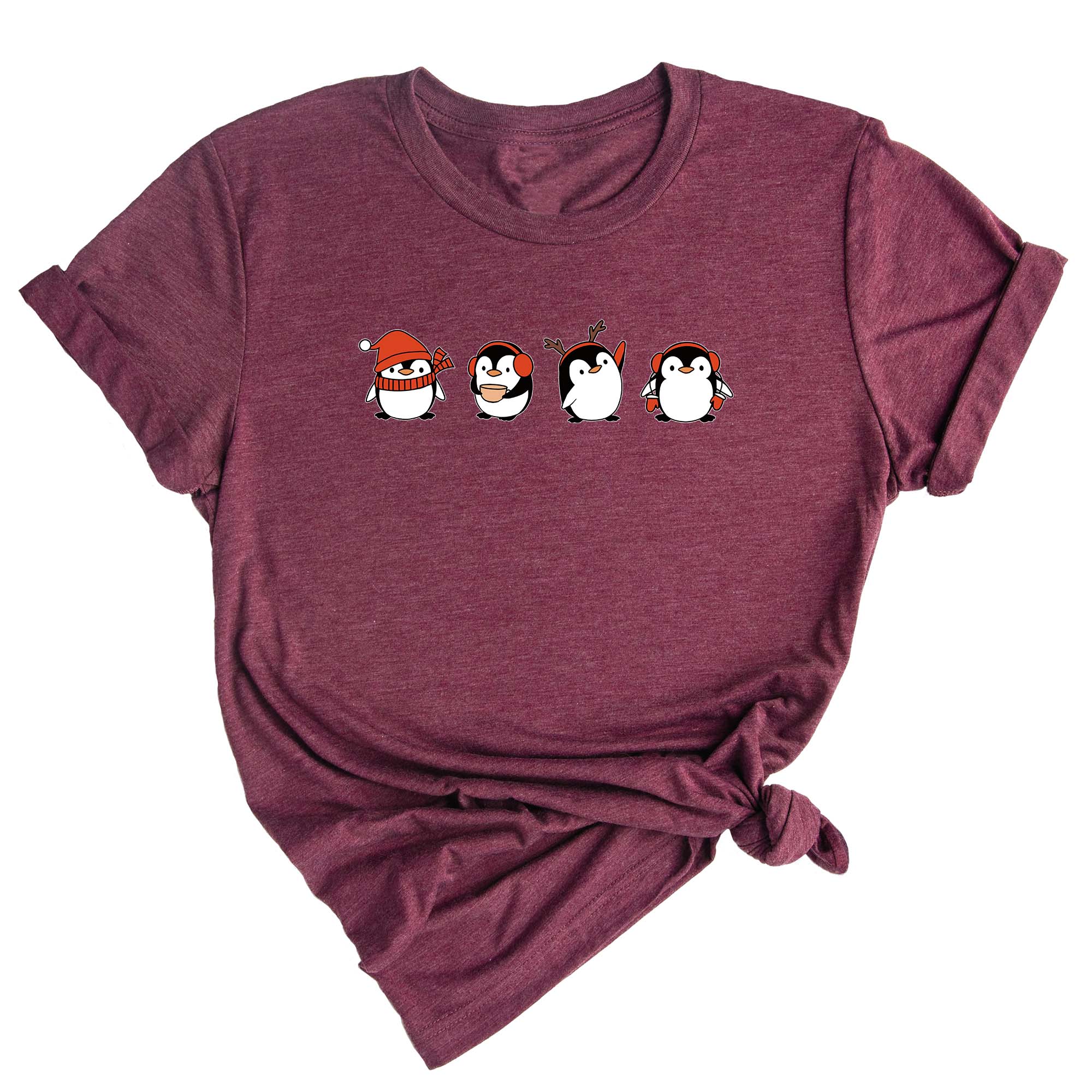 Christmas Penguin Shirt, Cute Penguin T-Shirt, Xmas Penguin Shirt, Santa Penguin Shirt, Penguin Lover Shirt, Penguin Apparel