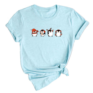Christmas Penguin Shirt, Cute Penguin T-Shirt, Xmas Penguin Shirt, Santa Penguin Shirt, Penguin Lover Shirt, Penguin Apparel