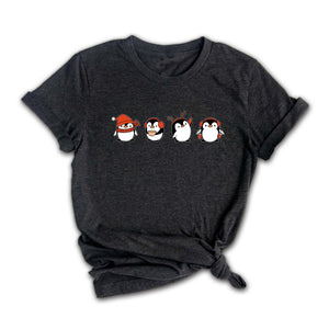 Christmas Penguin Shirt, Cute Penguin T-Shirt, Xmas Penguin Shirt, Santa Penguin Shirt, Penguin Lover Shirt, Penguin Apparel