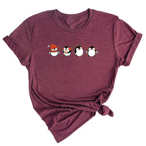 Christmas Penguin Shirt, Cute Penguin T-Shirt, Xmas Penguin Shirt, Santa Penguin Shirt, Penguin Lover Shirt, Penguin Apparel