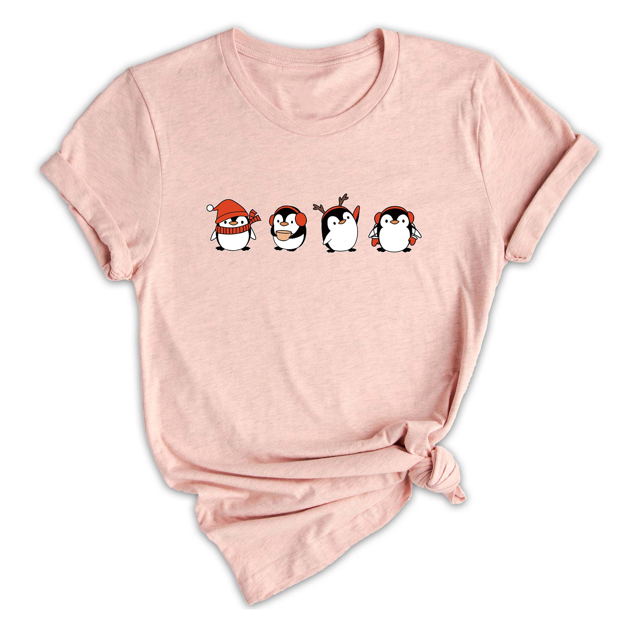 Christmas Penguin Shirt, Cute Penguin T-Shirt, Xmas Penguin Shirt, Santa Penguin Shirt, Penguin Lover Shirt, Penguin Apparel