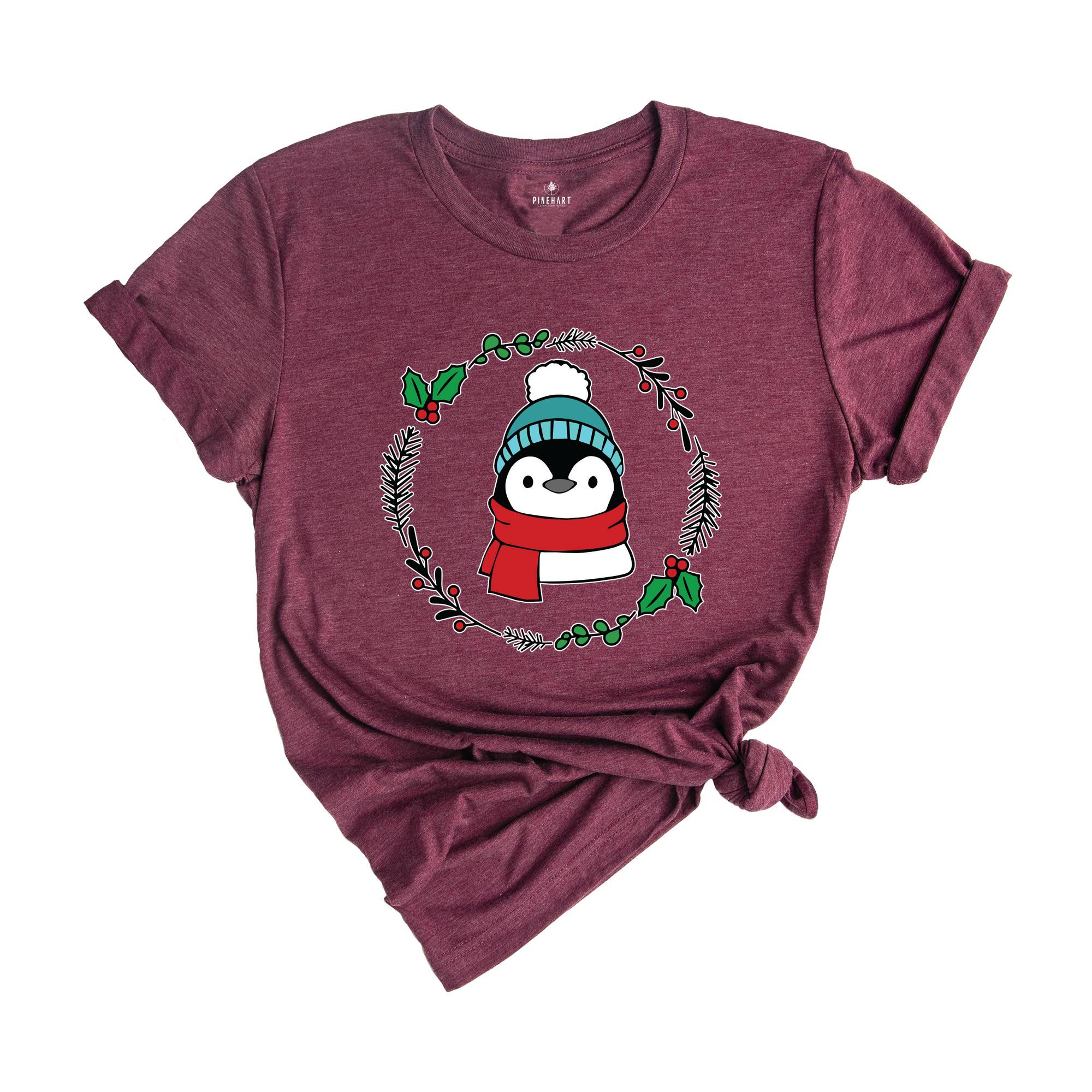 Christmas Penguin Shirt, Christmas Gift, Christmas Sweatshirt, Funny Christmas Tee, Holiday Apparel, Penguin Christmas Gift