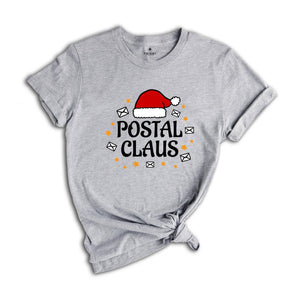 Christmas Postal Claus Shirt, Christmas Postal Worker T-Shirt, Santa’s Mail Carrier Tee, Merry Postal Worker Gift