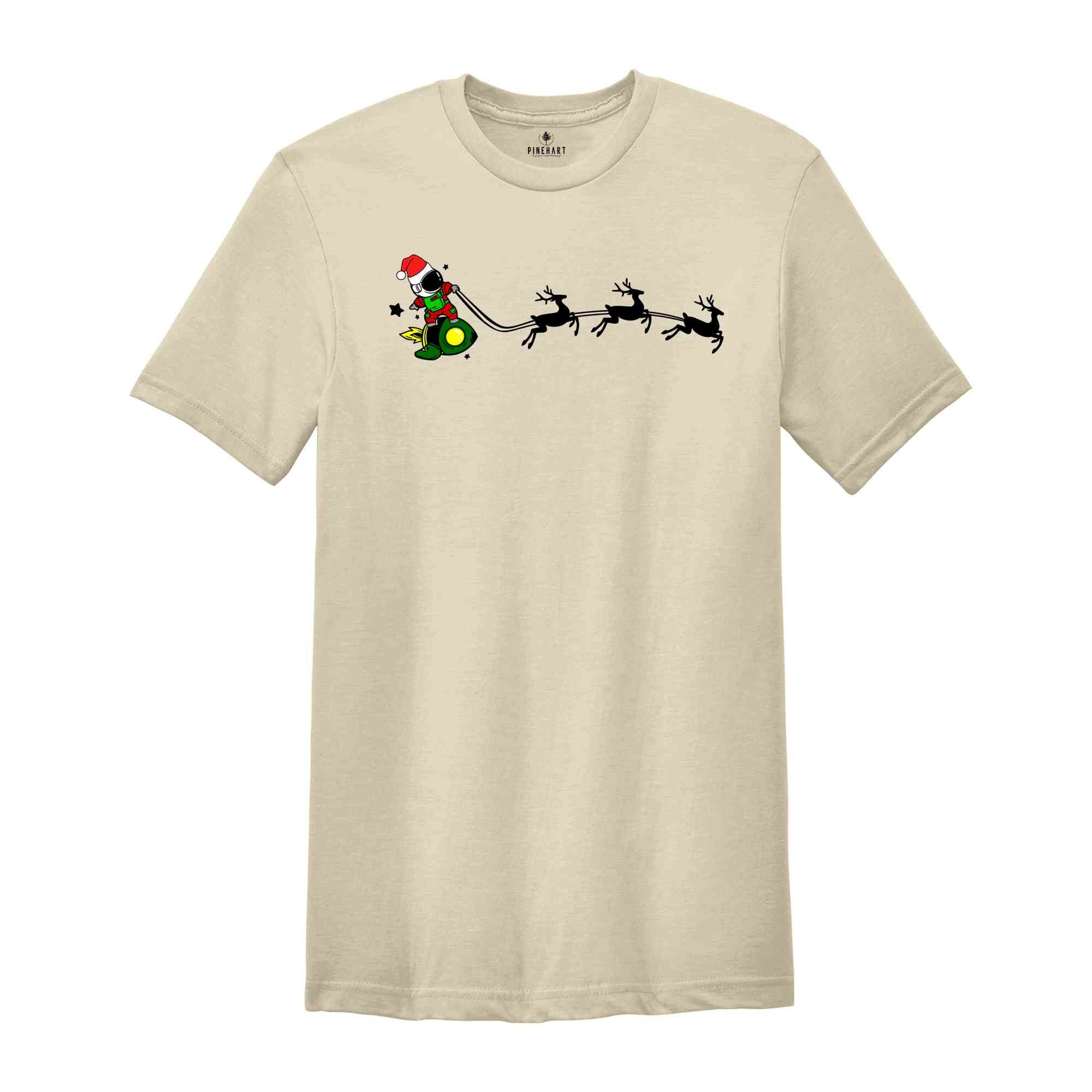 Christmas Santa Astronaut Shirt, Funny Planets Christmas T-Shirt, Astronaut Shirt, Christmas Gift, Funny Astronaut Gift