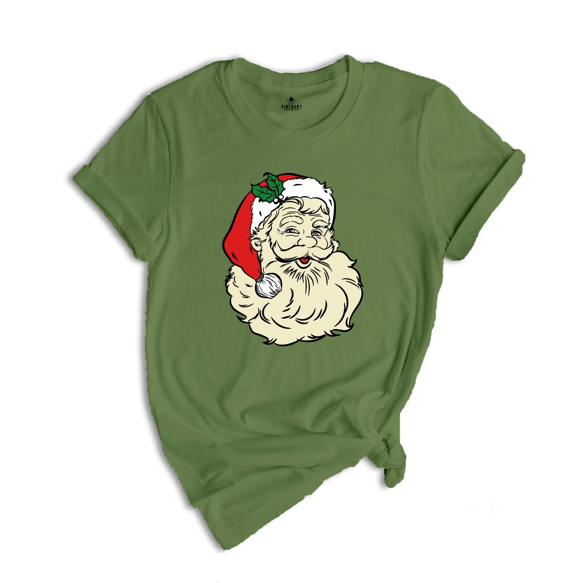 Christmas Santa Shirt, Retro Santa Shirt, Gift for Christmas, Retro Christmas Shirt, Holiday Shirt, Xmas Santa Shirt