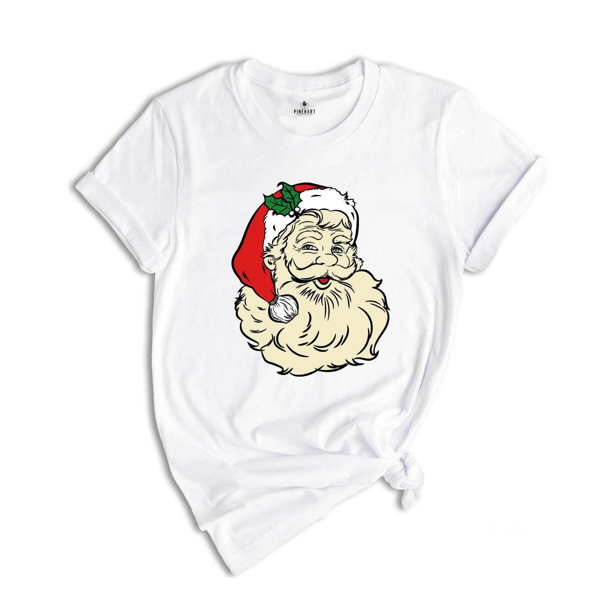 Christmas Santa Shirt, Retro Santa Shirt, Gift for Christmas, Retro Christmas Shirt, Holiday Shirt, Xmas Santa Shirt