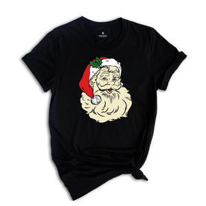 Christmas Santa Shirt, Retro Santa Shirt, Gift for Christmas, Retro Christmas Shirt, Holiday Shirt, Xmas Santa Shirt