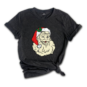 Christmas Santa Shirt, Retro Santa Shirt, Gift for Christmas, Retro Christmas Shirt, Holiday Shirt, Xmas Santa Shirt