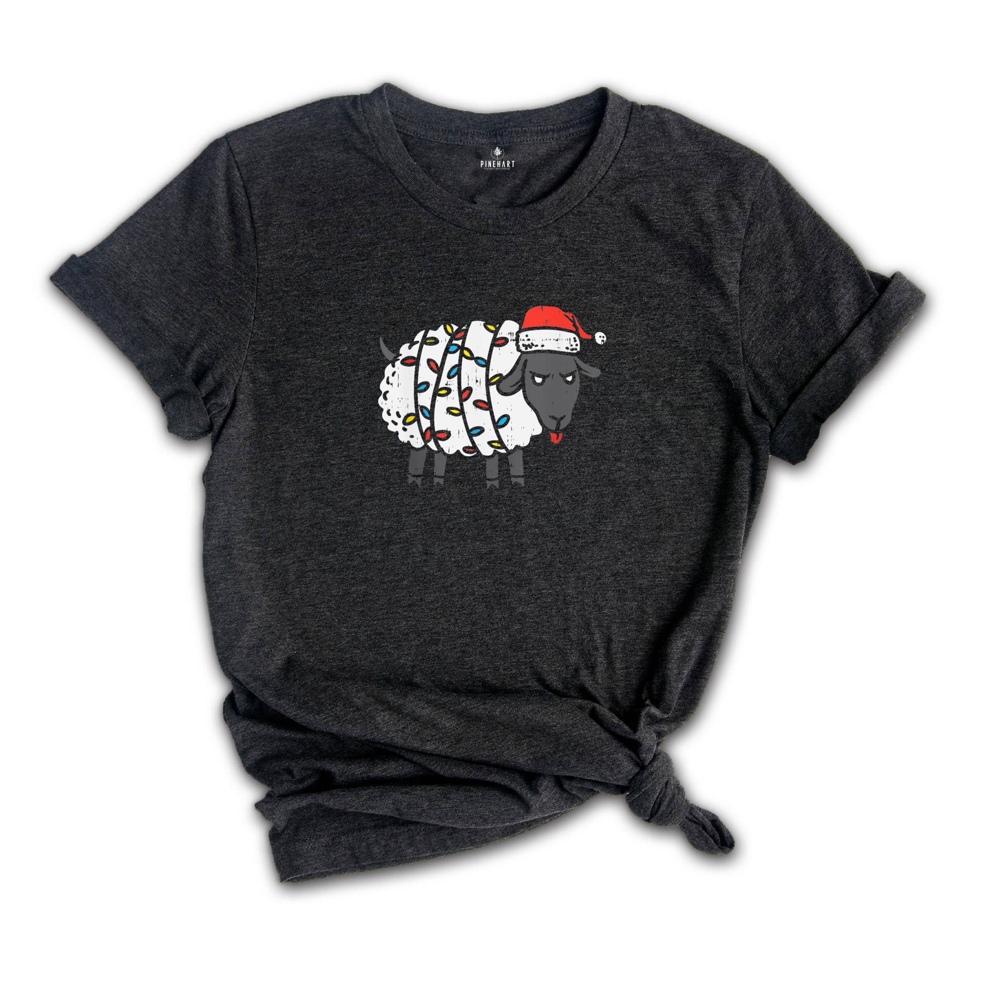 Christmas Sheep Lights Shirt, Christmas Sheep Shirt, Cute Christmas Gift, Sheep Christmas Gift, Christmas Costume