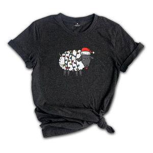 Christmas Sheep Lights Shirt, Christmas Sheep Shirt, Cute Christmas Gift, Sheep Christmas Gift, Christmas Costume