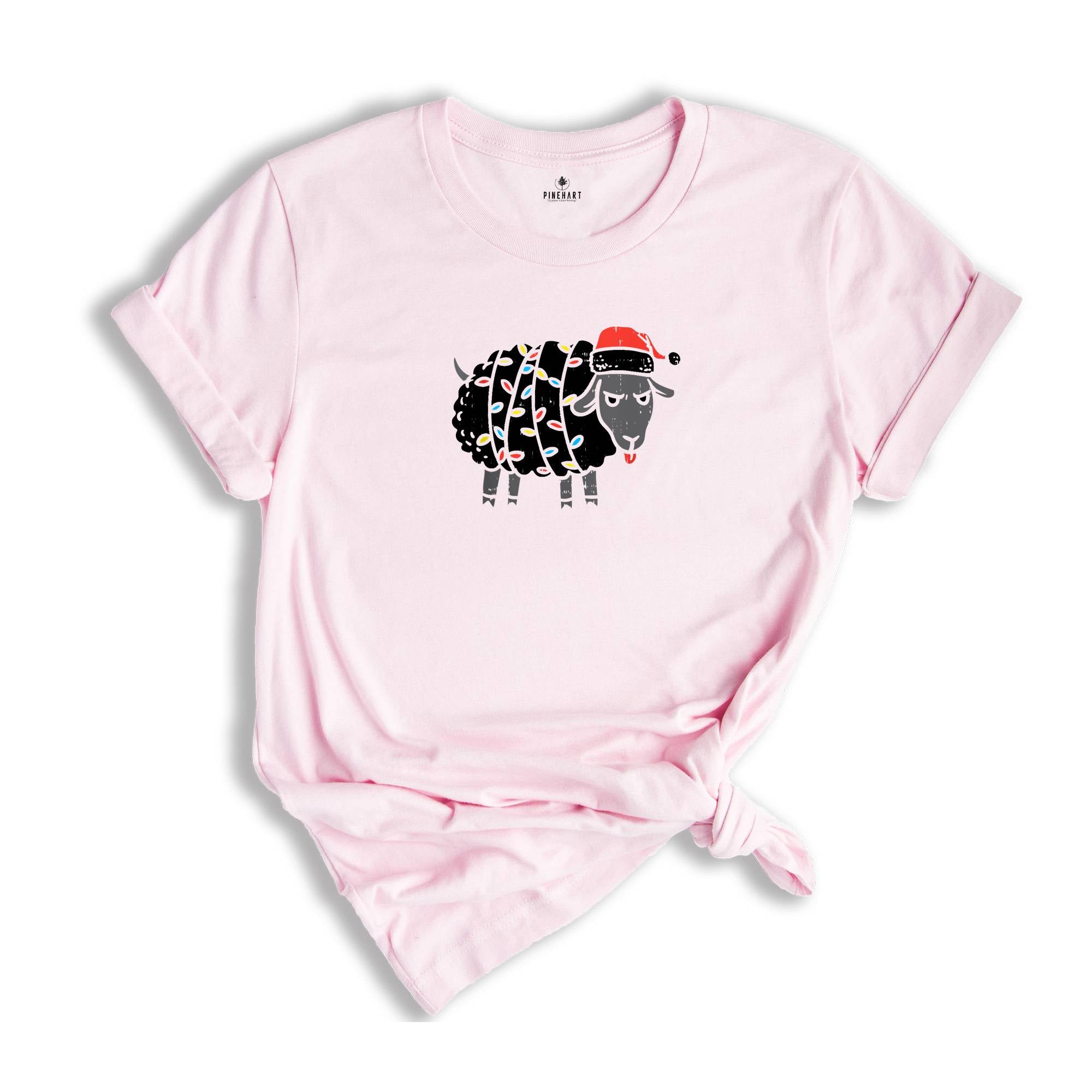 Christmas Sheep Lights Shirt, Christmas Sheep Shirt, Cute Christmas Gift, Sheep Christmas Gift, Christmas Costume