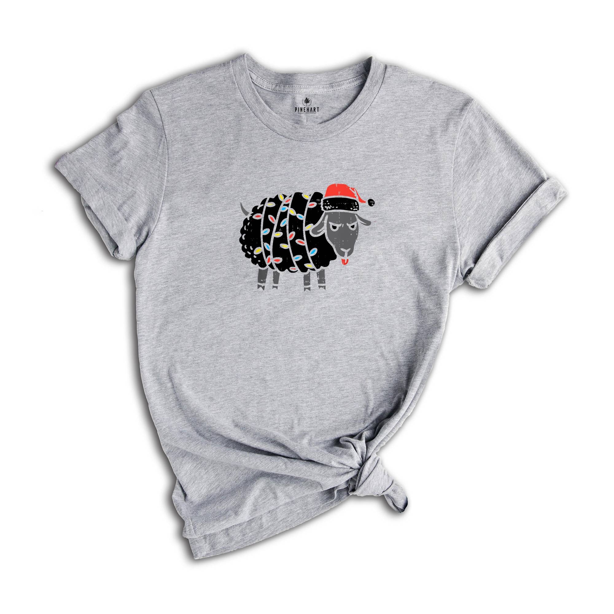 Christmas Sheep Lights Shirt, Christmas Sheep Shirt, Cute Christmas Gift, Sheep Christmas Gift, Christmas Costume