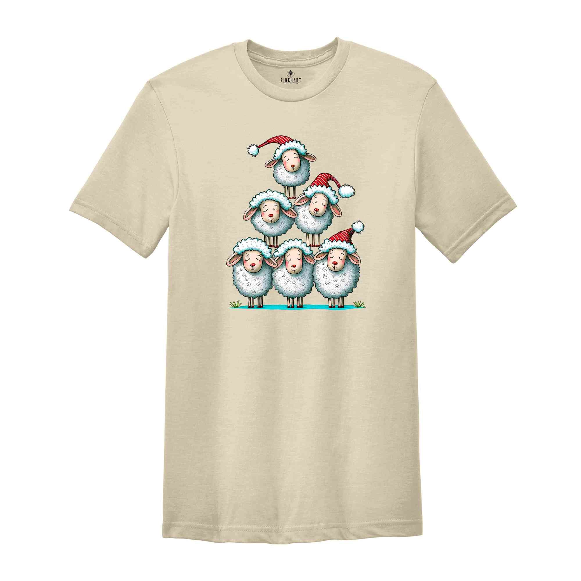 Christmas Sheep Tree Shirt, Christmas Sheep Shirt, Cute Christmas Gift, Sheep Christmas Gift, Christmas Costume