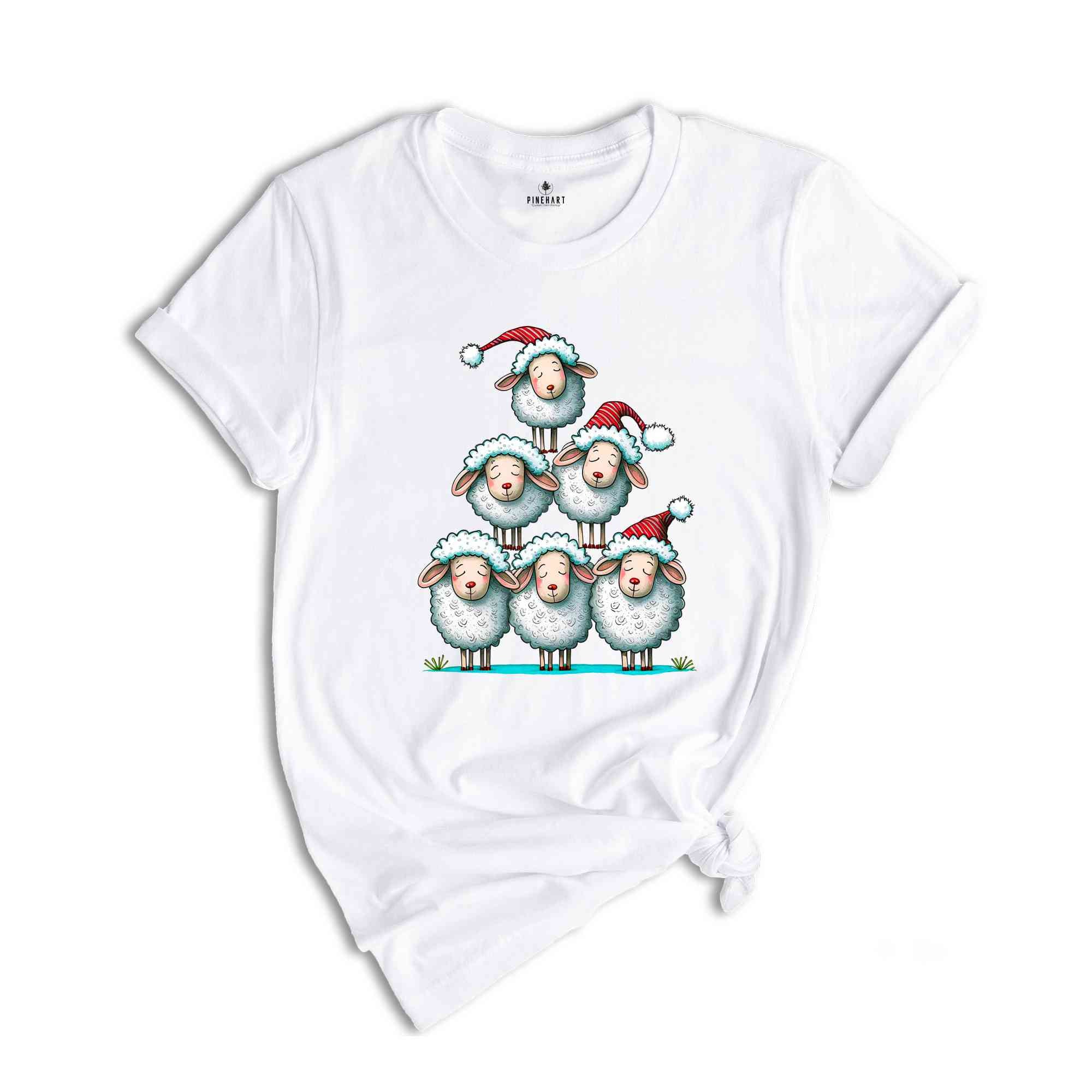 Christmas Sheep Tree Shirt, Christmas Sheep Shirt, Cute Christmas Gift, Sheep Christmas Gift, Christmas Costume