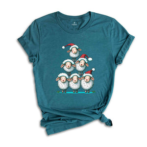 Christmas Sheep Tree Shirt, Christmas Sheep Shirt, Cute Christmas Gift, Sheep Christmas Gift, Christmas Costume