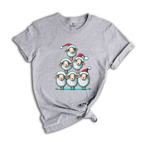 Christmas Sheep Tree Shirt, Christmas Sheep Shirt, Cute Christmas Gift, Sheep Christmas Gift, Christmas Costume