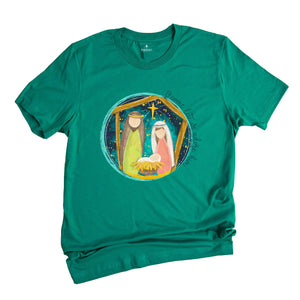 Christmas Shirt, O Come Let Us Adore Him T-Shirt, Family Christmas Gift, Christian Clothing, Christmas Jesus T-Shirt