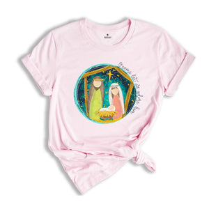 Christmas Shirt, O Come Let Us Adore Him T-Shirt, Family Christmas Gift, Christian Clothing, Christmas Jesus T-Shirt