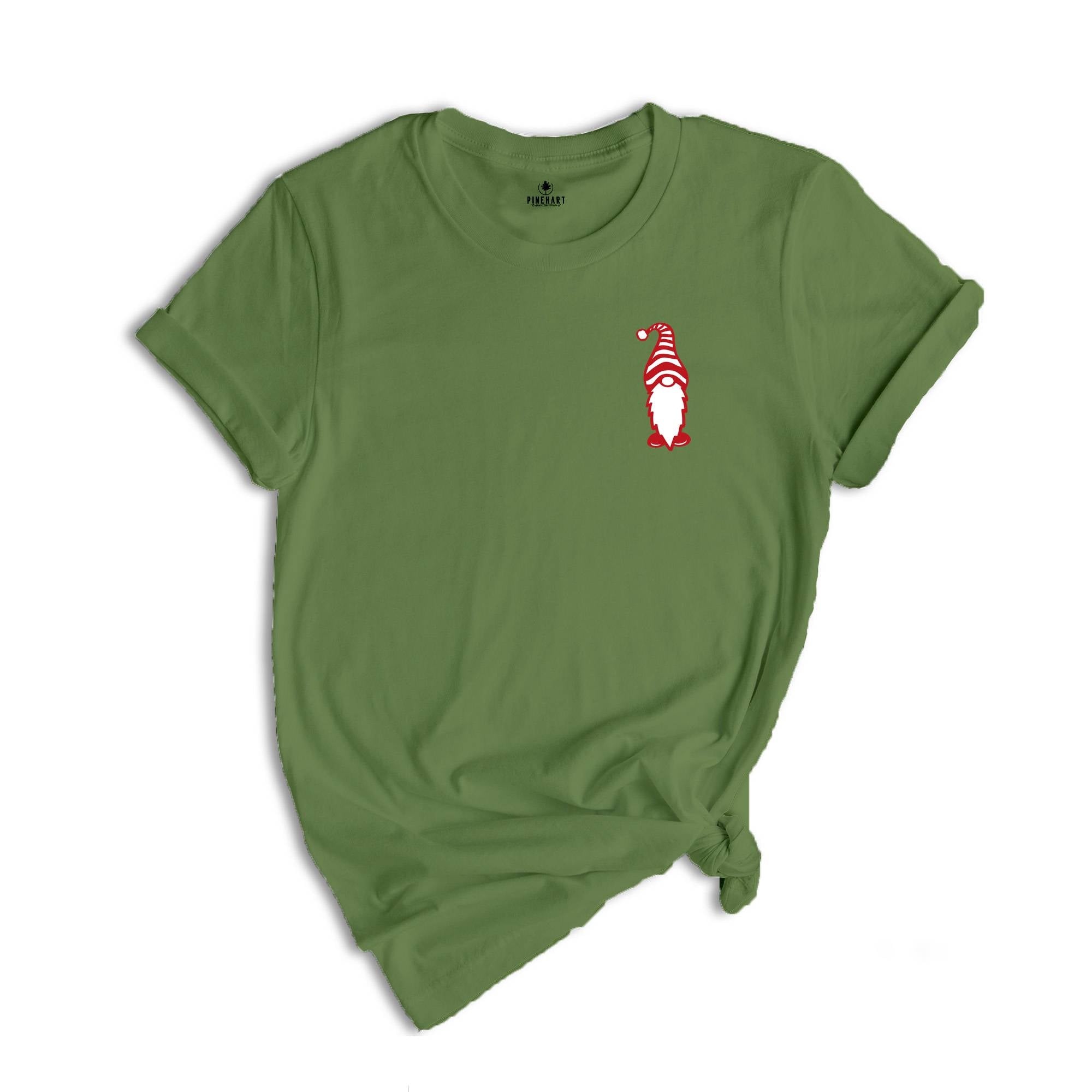 Christmas Shirt, Pocket Size Cute Gnome Shirt, Christmas Gnome Tee, Christmas Gift, Christmas Costume, Christmas Vibes Tee