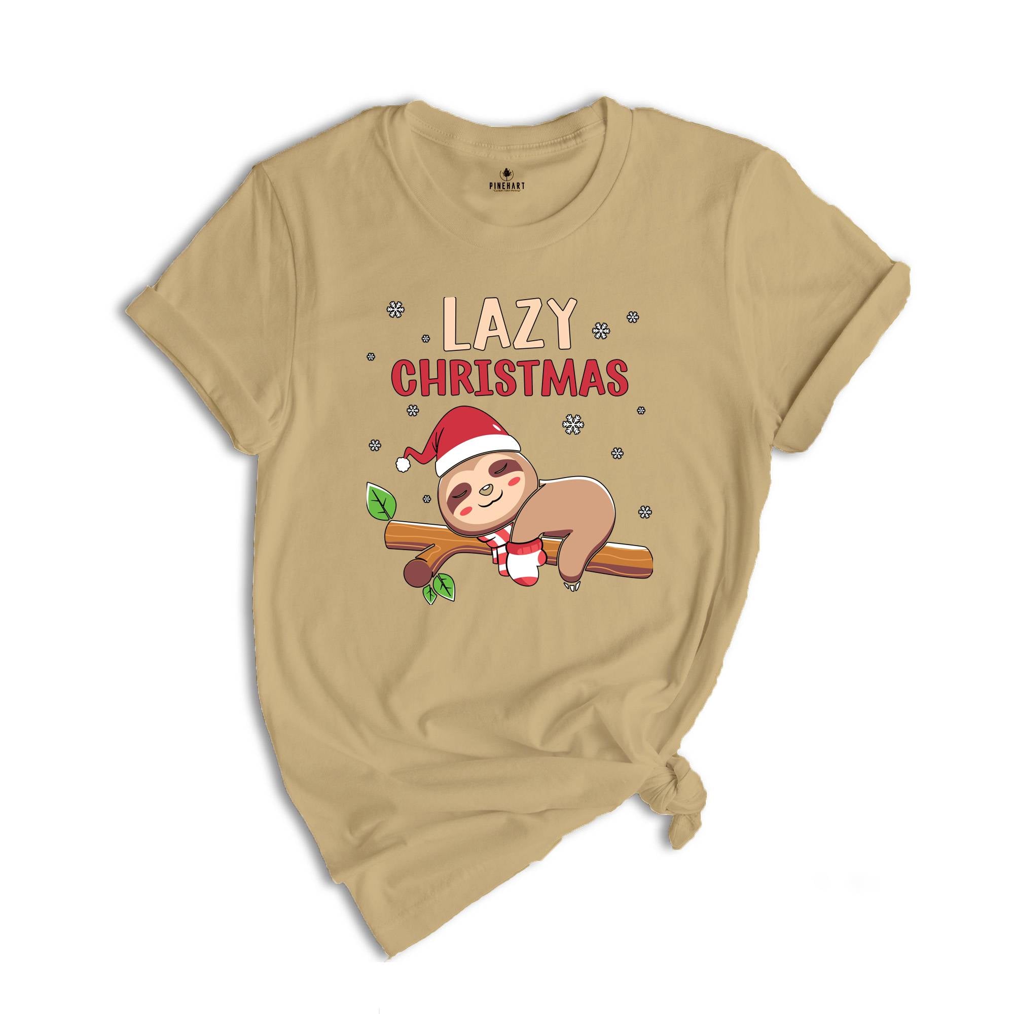 Christmas Sloth T-Shirt, Sloth Christmas, Funny Lazy Animal T-Shirt, Lazy Christmas Tee, Funny Slothmas Tee, Christmas Gift