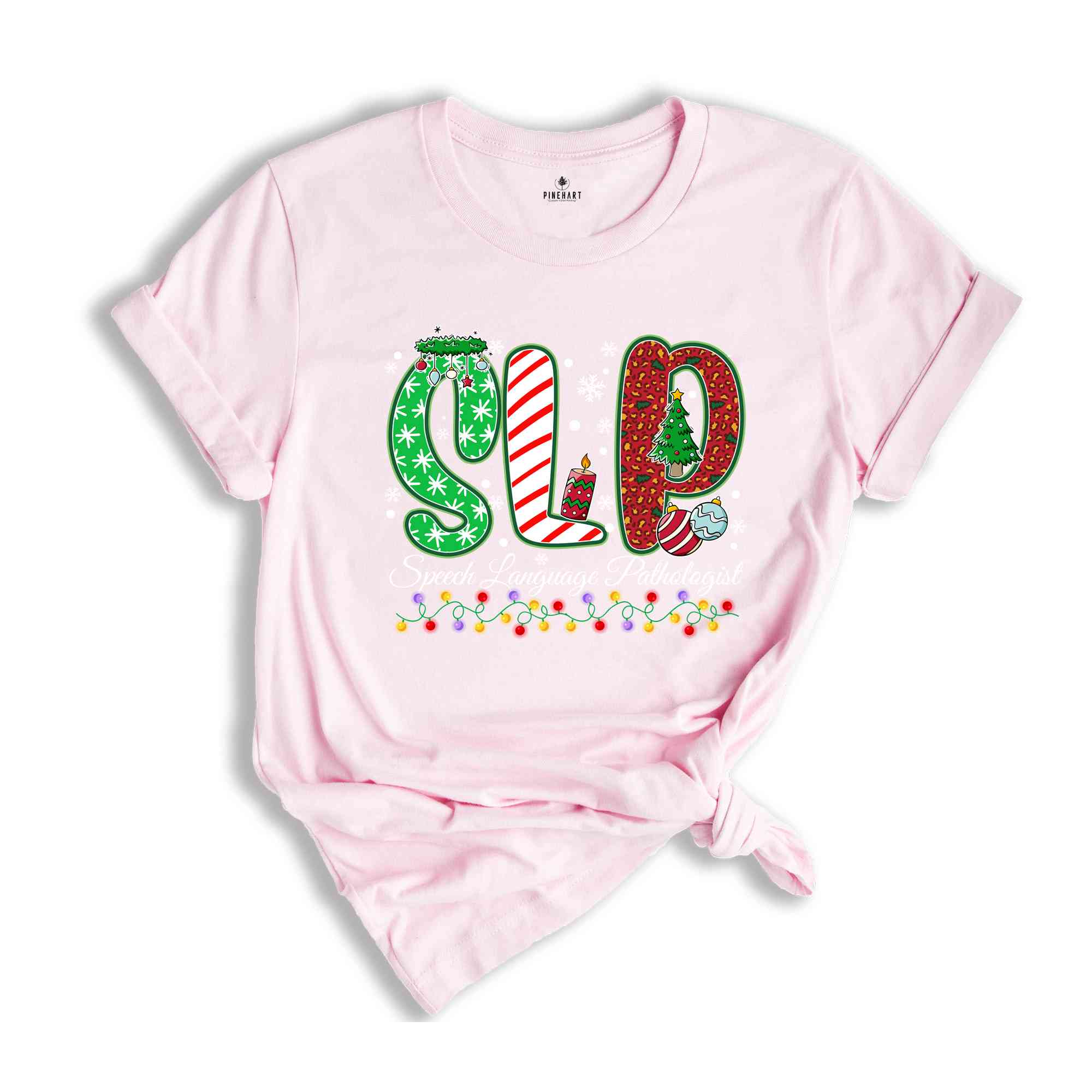 Christmas SLP T-Shirt, Speech Language Pathologist Shirt, Christmas Gift For SLP, Cute Xmas Speech Therapy Tee, Holiday SLP Tee