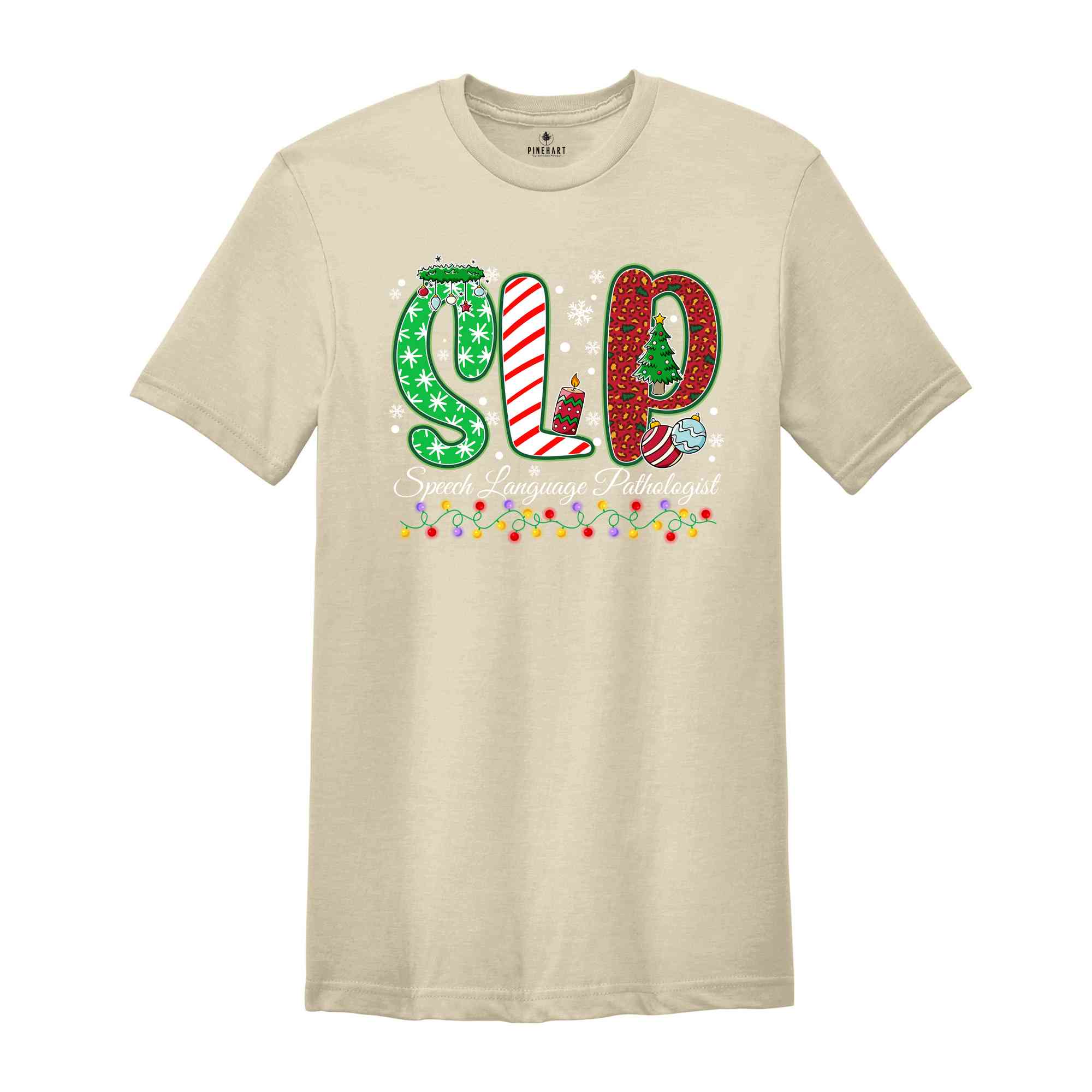 Christmas SLP T-Shirt, Speech Language Pathologist Shirt, Christmas Gift For SLP, Cute Xmas Speech Therapy Tee, Holiday SLP Tee